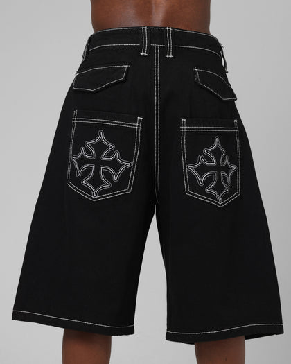 Loiter Biker Jorts Black