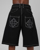 Loiter Biker Jorts Black