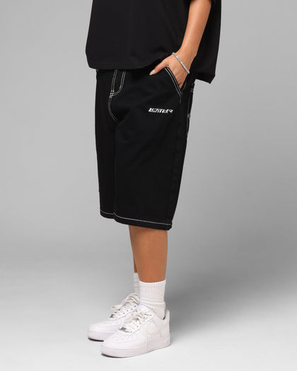 Loiter Biker Jorts Black