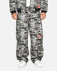 Carre Camo Baggy Pants Black Camo