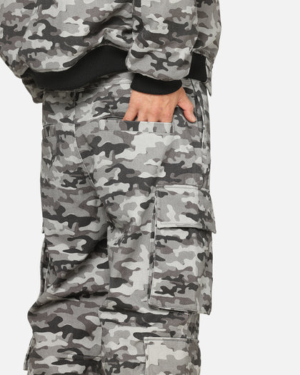 Carre Camo Baggy Pants Black Camo