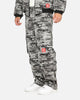 Carre Camo Baggy Pants Black Camo