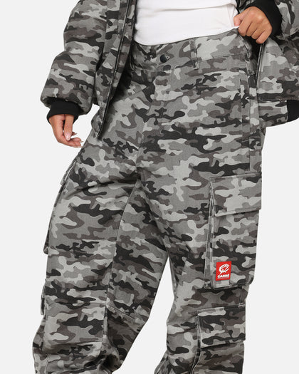 Carre Camo Baggy Pants Black Camo