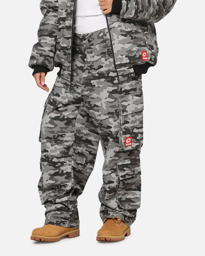 Carre Camo Baggy Pants Black Camo