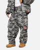 Carre Camo Baggy Pants Black Camo