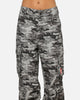 Carre Camo Baggy Pants Black Camo