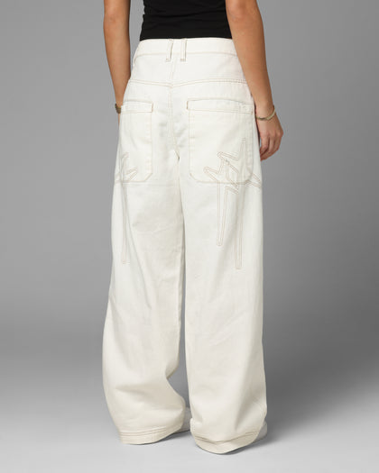 Loiter Star Born Jeans Off White