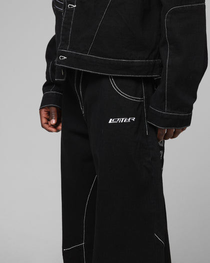 Loiter Biker Raver Jeans Black