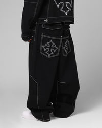 Loiter Biker Raver Jeans Black