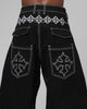 Loiter Biker Raver Jeans Black