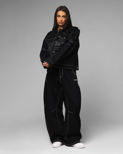 Loiter Biker Raver Jeans Black