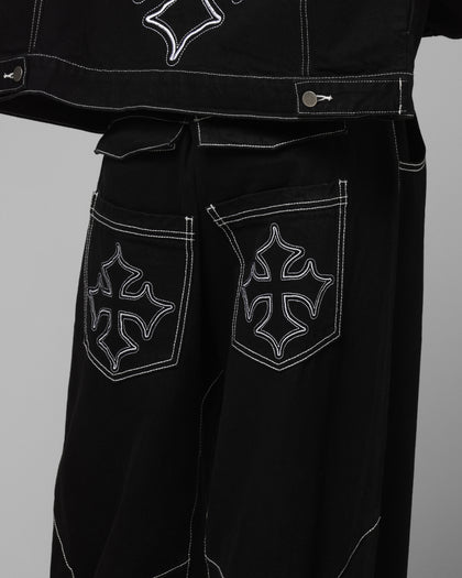 Loiter Biker Raver Jeans Black