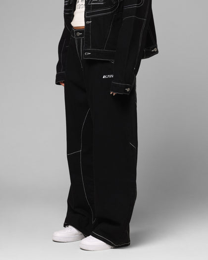 Loiter Biker Raver Jeans Black