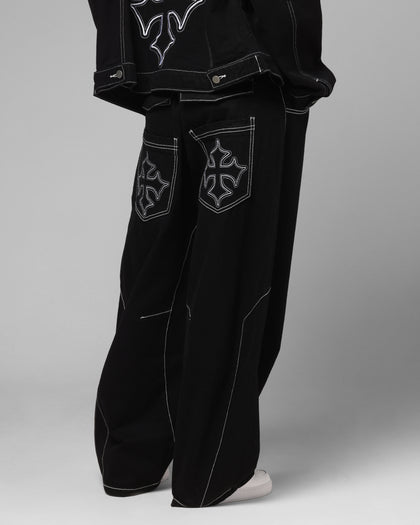 Loiter Biker Raver Jeans Black