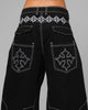 Loiter Biker Raver Jeans Black