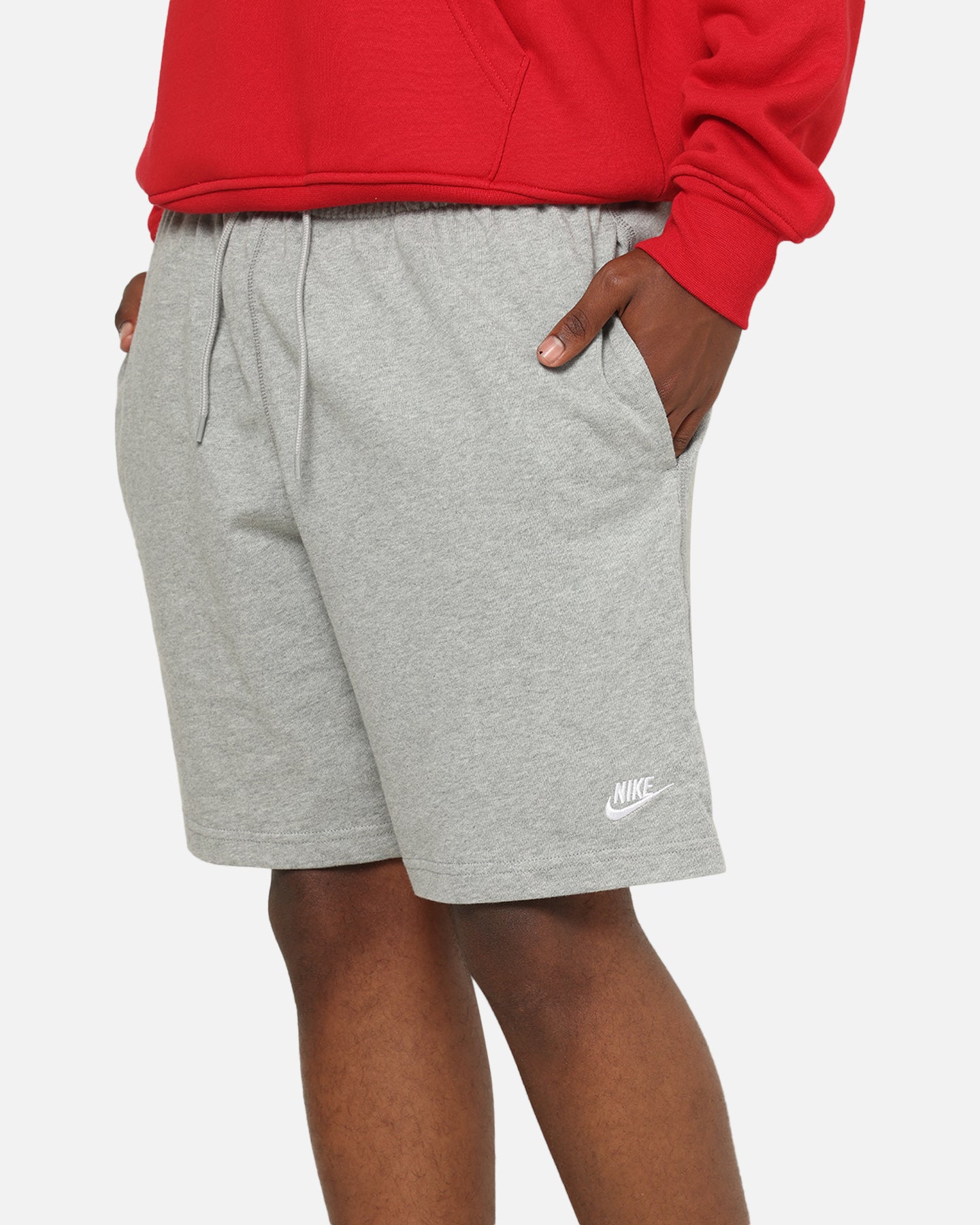 grey nike club shorts