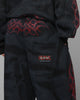 Loiter X Yu-Gi-Oh! Slifer Sky Dragon Sweatpants Black Wash