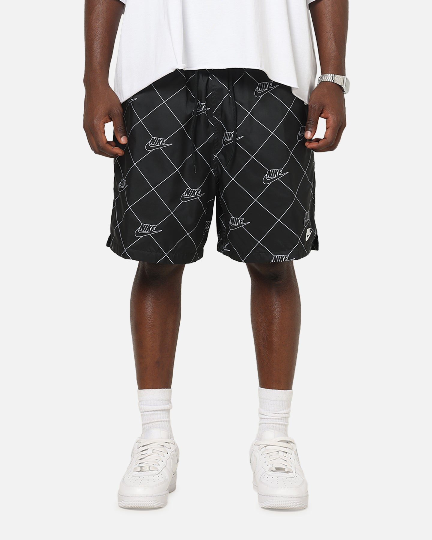 nike sportswear woven shorts black