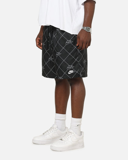 Nike Sportswear Club Woven Flow Shorts Black/Black/White
