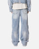 MNML Skeleton Baggy Denim Jeans Washed Blue
