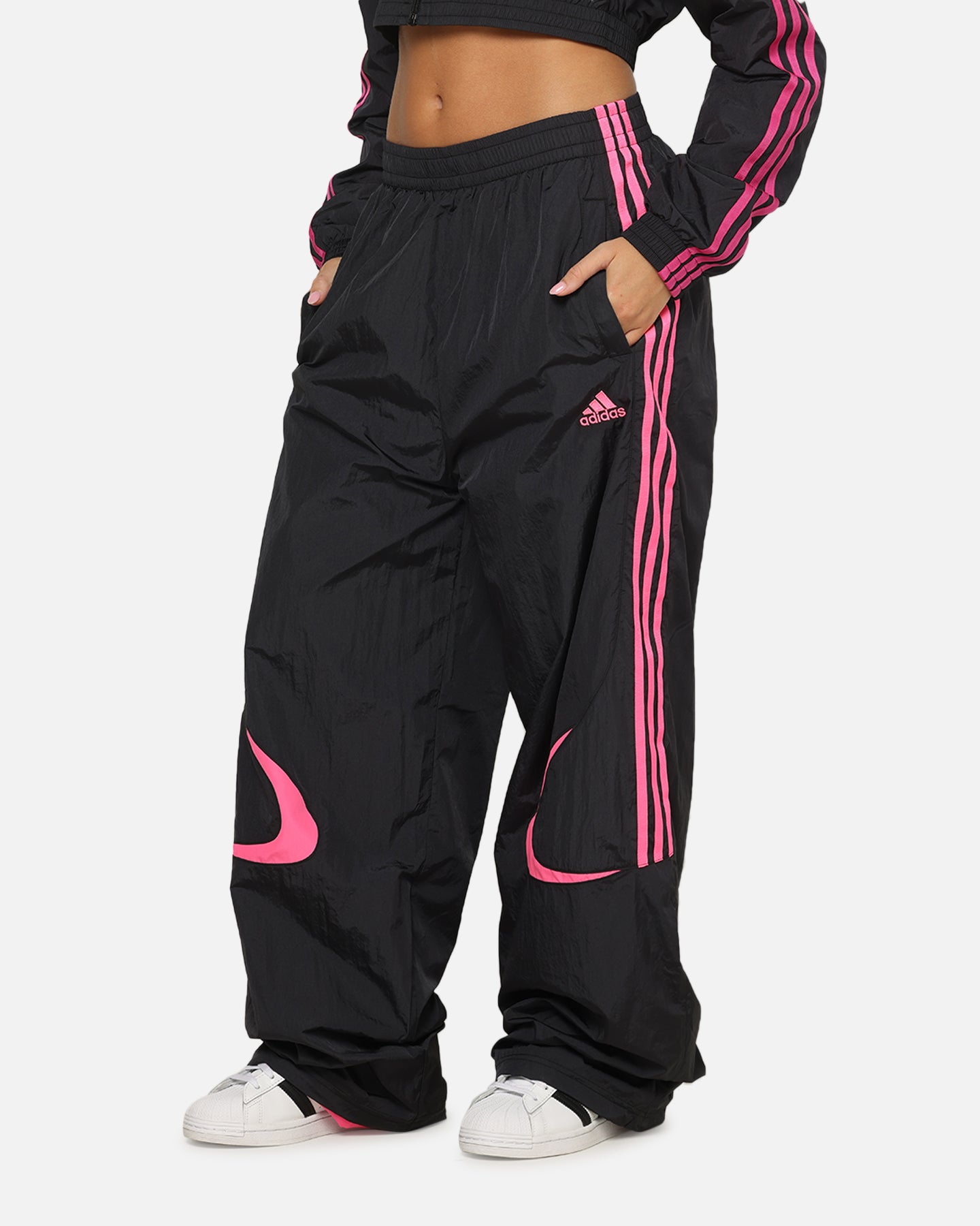 Adidas Women's Teamgeist Track Pants Black/Pink | Culture Kings NZ Adidas Women's Teamgeist Track Pants Black/Pink | Culture Kings NZ