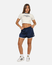 Adidas Women's Adicolor 3-Stripes Sprinter Shorts Indigo/White