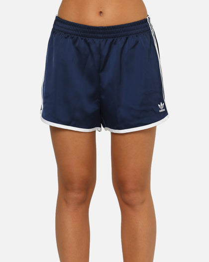 Adidas Women's Adicolor 3-Stripes Sprinter Shorts Indigo/White