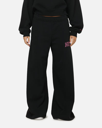 Nike Women's Sportswear Phoenix Fleece Wide Leg Pants Black