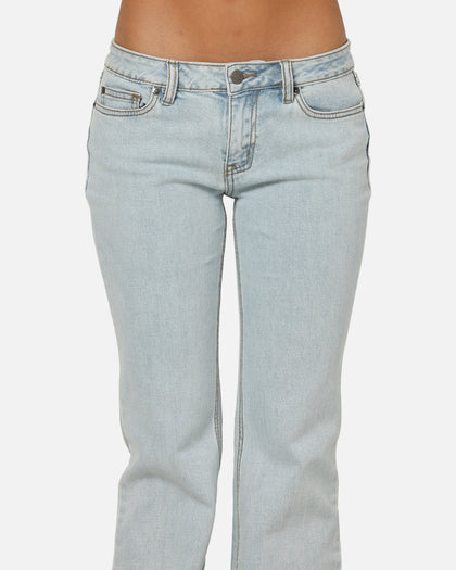 Von Dutch Women's Flare Denim Jeans Light Blue Denim