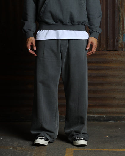 American Thrift Wide Leg Pants Washed Charcoal