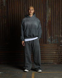 American Thrift Wide Leg Pants Washed Charcoal