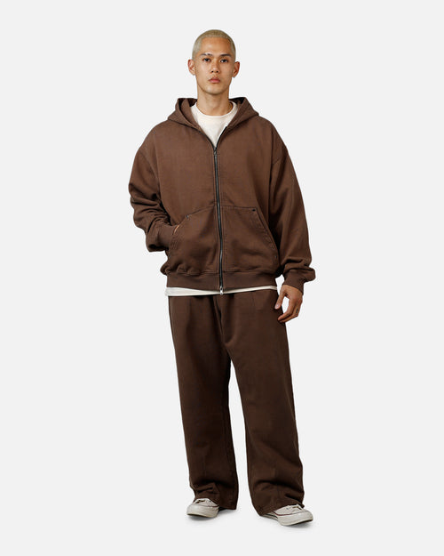 American Thrift Wide Leg Pants Washed Brown