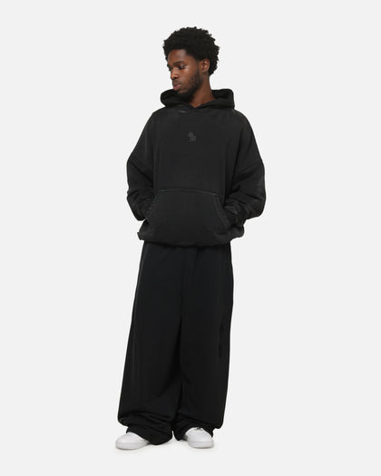 Saint Morta Distressed Baggy Sweatpants Black Wash