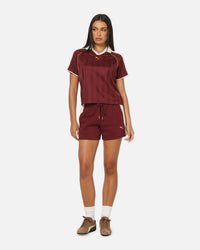 Puma Women's T7 Relaxed Football Jersey T-Shirt Ruby