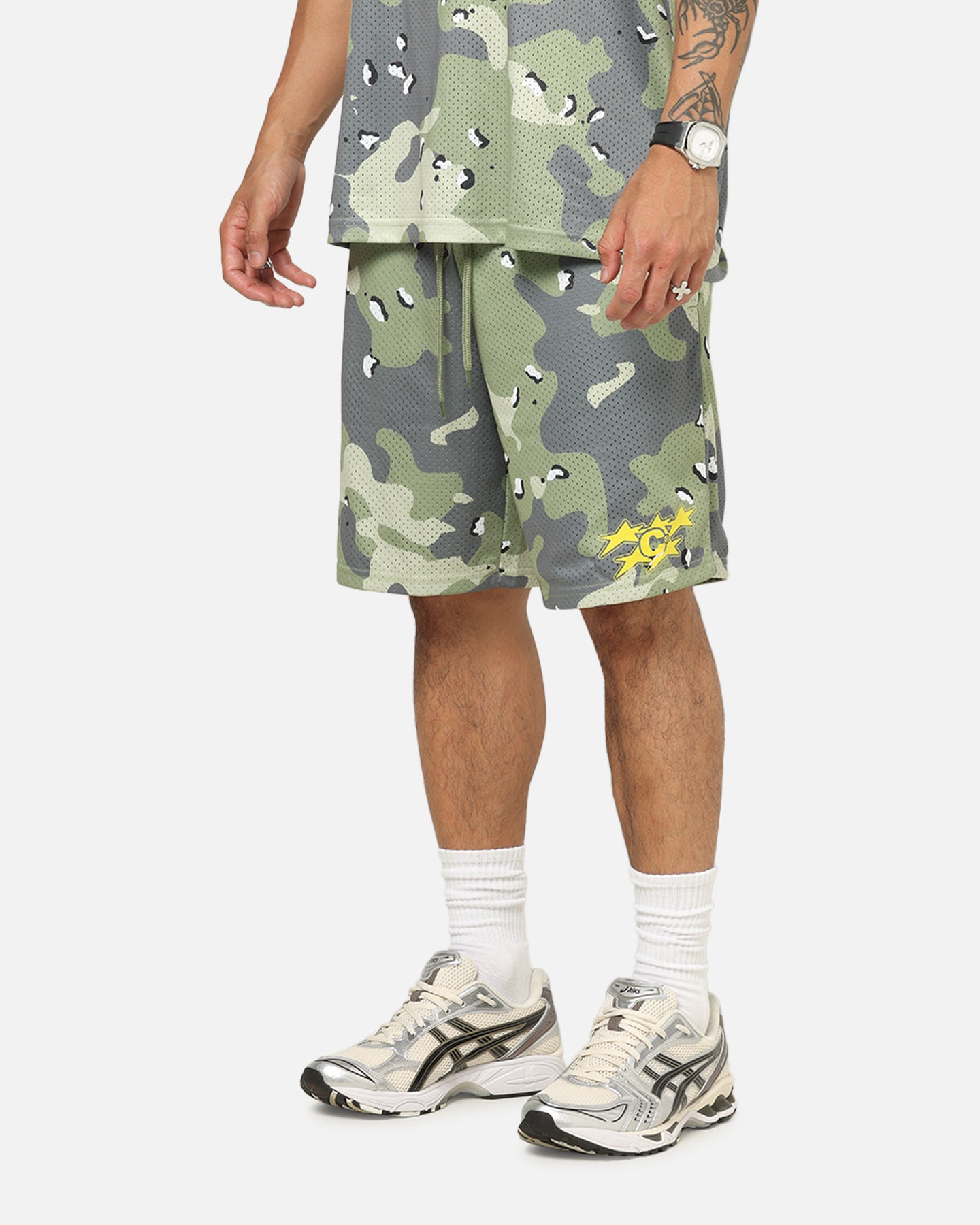 men's camo basketball shorts