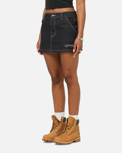 Ed Hardy Women's Steller Mini Skirt Mid Blue