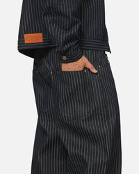 Carre Lockout Pinstripe Baggy Pants Navy Pinstripe