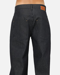 Carre Lockout Pinstripe Baggy Pants Navy Pinstripe