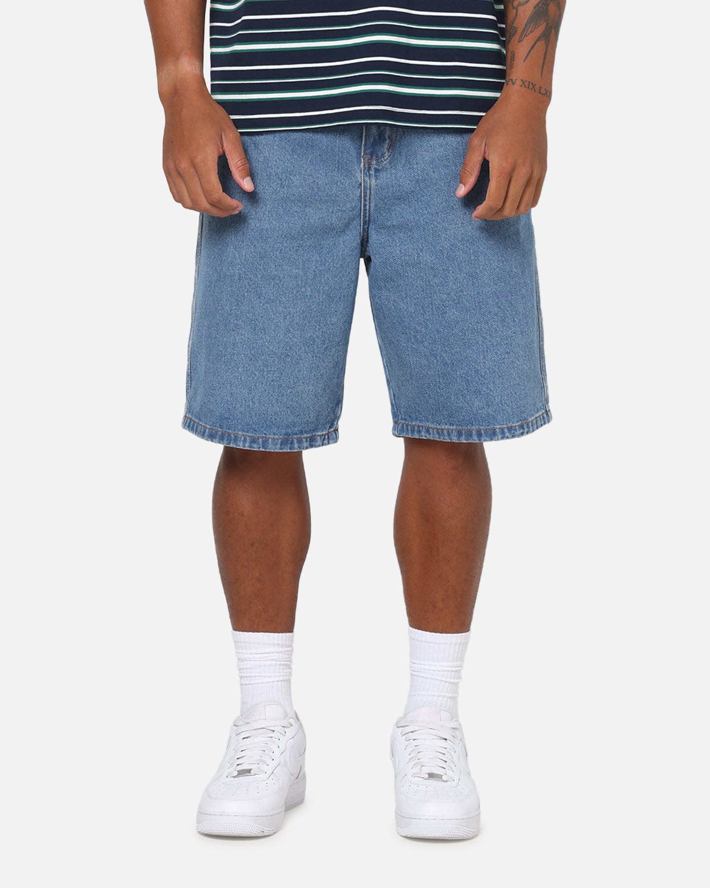 Carre Solace Baggy Jorts Mid Blue | Culture Kings NZ
