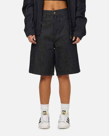 Carre Solace Baggy Jorts Navy Pinstripe