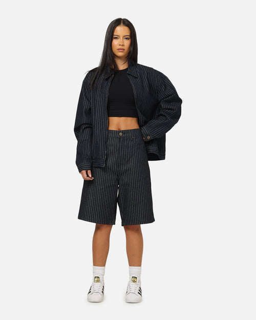 Carre Solace Baggy Jorts Navy Pinstripe