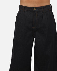 Carre Astor Pleated Jeans Raw Blue