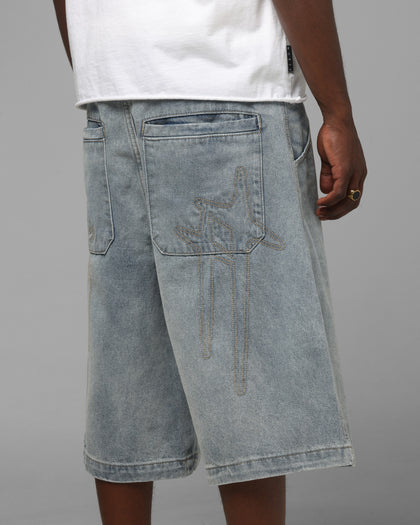Loiter Star Born Jorts Light Blue