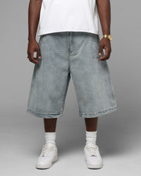 Loiter Star Born Jorts Light Blue