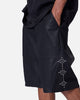 MNML Ultra Baggy Stud Leather Shorts Black