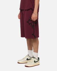 Ed Hardy Trinity Baggy Sweat Shorts Plum