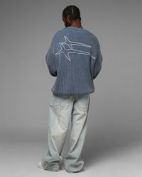 Loiter Star Born Knit Sweater Blue