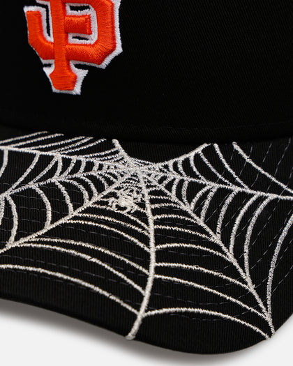 New Era San Francisco Giants 'Spider Web Visor' 9FORTY A-Frame Snapback Black