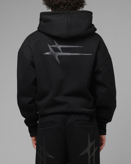Loiter Ultra Hybrid Zip Hoodie Black Stealth