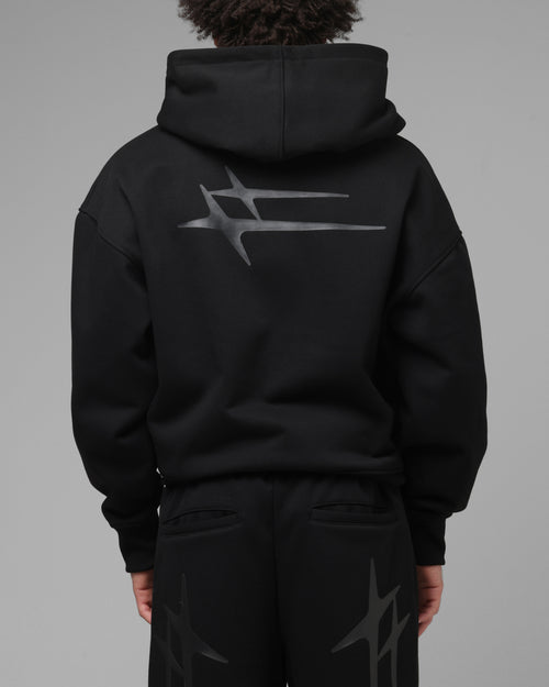 Loiter Ultra Hybrid Zip Hoodie Black Stealth